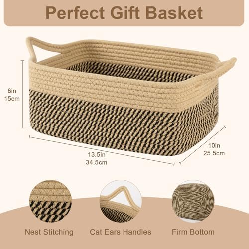 OIAHOMY Woven Basket, Gift Basket Empty - Image 2