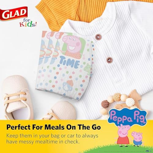 Glad for Kids Peppa Pig Paper Bibs - Image 4