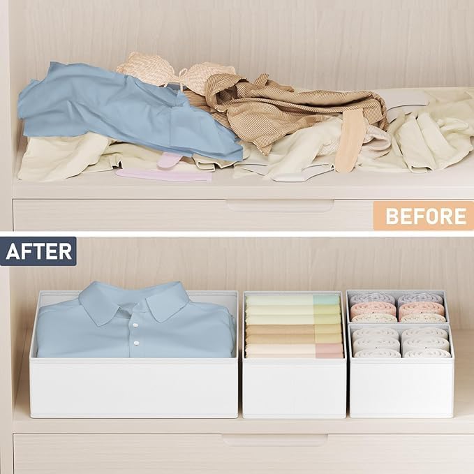 DIMJ Drawer Organizer Clothes 20 Pack - Image 4