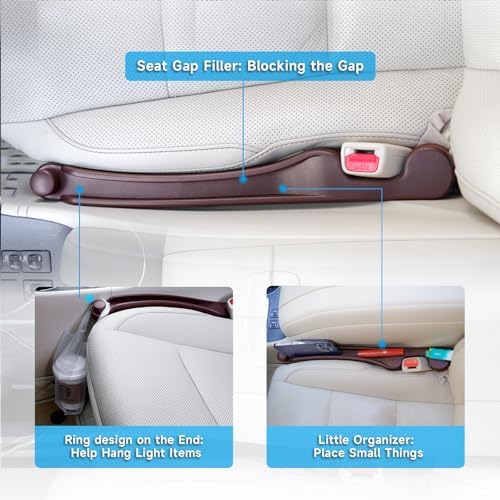 Givifive Car Seat Gap Filler Organizer 2Pack Soft Foam 3IN1 Multifunctional - Image 3
