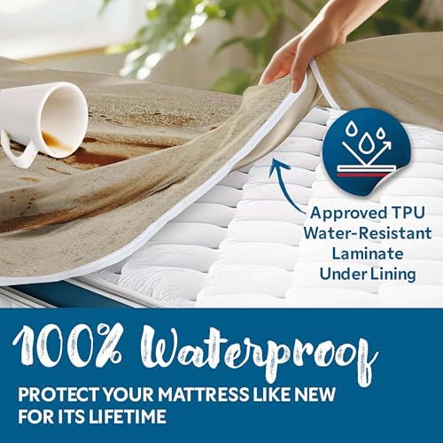 Guardmax Twin Mattress Encasement Zippered, 100% Waterproof Mattress Protector - Image 4
