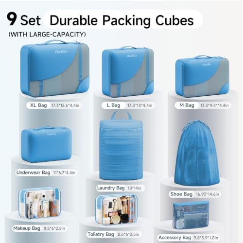 OlarHike Packing Cubes for Travel, Gifts for Women Mom, Anti-Tearing Suitcase - Image 2