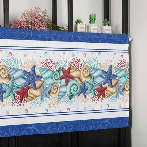 Vandarllin Coastal Beach Kitchen Curtains Valances - Image 4