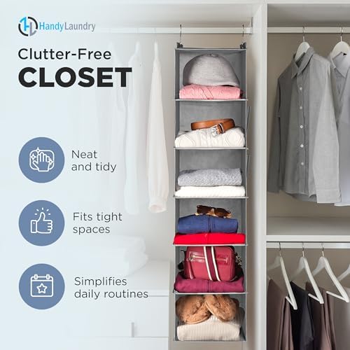 Handy Laundry Hanging Closet Organizer - Image 3