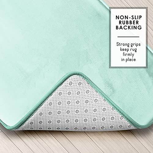 Clara Clark Bathroom Rugs, Velvet Memory Foam Bath Mat, Machine Washable Bath - Image 5