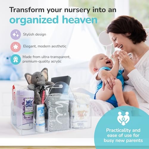 Acrylic Diaper Caddy Organizer - Image 2