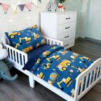 NTBED 4 Pieces Traffic Construction Toddler Bedding Set - Image 2
