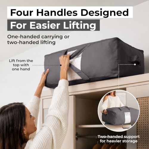Soft Canvas Storage Bags with Zipper. Thick Breathable - Image 4