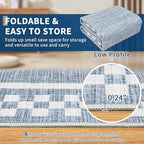 GarveeHome Small Bedroom Area Rug 3x5 Checkered Area Rug - Image 4