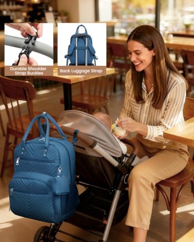 Pritent Diaper Bag Backpack, Baby Bag Backpack Baby Essentials - Image 6