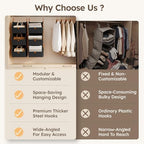 Homsorout Hanging Closet Organizer 4 Tier - Image 3