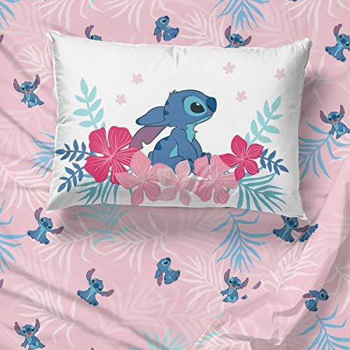 Disney Lilo & Stitch Twin Comforter Set, 5 Piece Reversible Bed in a Bag - Image 5
