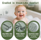Muslin Hooded Baby Bath Towels, 2 Pack, 32x32 Inch - Image 5