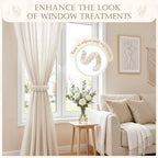 Boho Curtain Tiebacks, Braided Curtain Holdbacks - Image 2