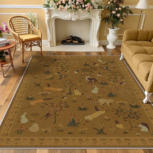 BESBLEE 6X9 Area Rug for Living Room, Animal Washable Non Slip - Image 5