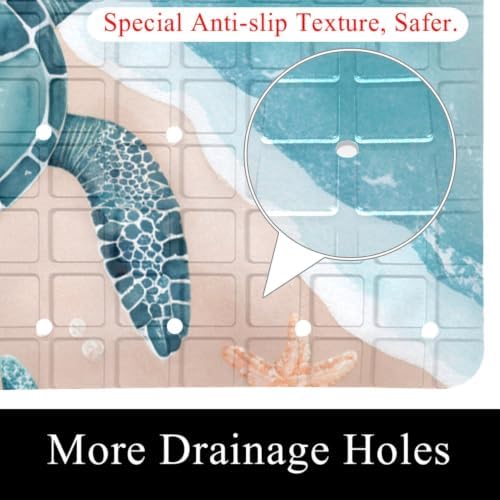 Non Slip Shower Mat Bathtub Mat 15.1x26.8 Inch, Quick Dry Bath Mat - Image 2