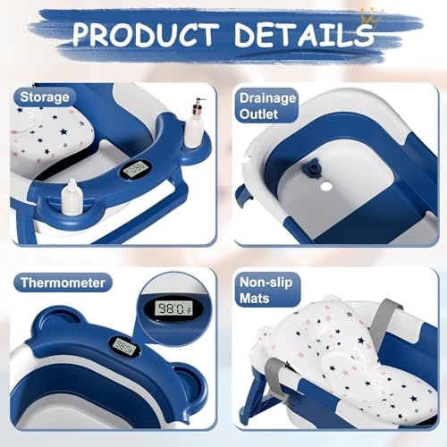 TPN Collapsible Baby Bathtub, Baby Bath Tub - Image 6