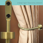 Quality Curtain Holdbacks, Solid Steel Curtain Holdback - Image 2