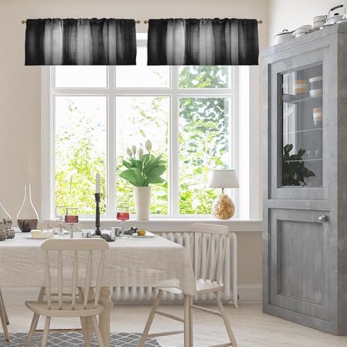 Emvency Valances for Windows, 2 Pack, 52x18 Inch, Abstract 0 - Image 2
