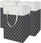 BlissTotes 3-Pack Laundry Basket, Collapsible Laundry Hamper by BlissTotes