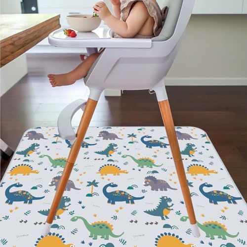 Splat Mat for Under High Chair, Waterproof Washable High Chair Floor Mat - Image 3