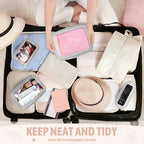 YOPCDJ 5PCS Diaper Bag Organizer Pouch Set, TSA Approved Toiletry Bag，Clear - Image 6