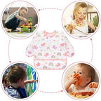 Accmor 5 Pack Long Sleeve Bibs, Baby Smock Waterproof Sleeved Bib Smock - Image 6