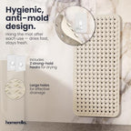 homerella Bathtub Mat Non Slip 35x16 Shower Mat Non Slip Anti Mold BPA Free - Image 4