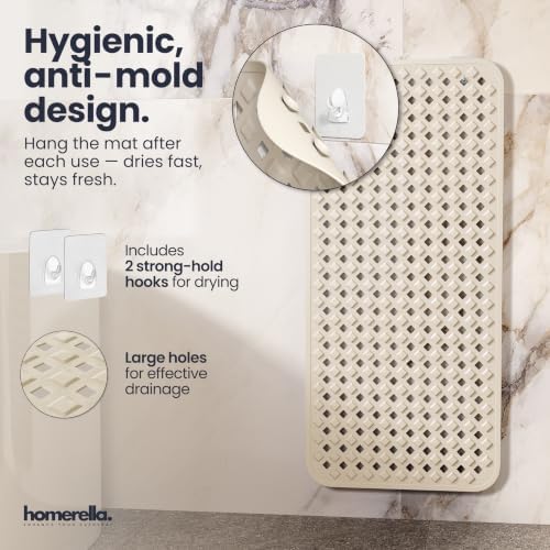 homerella Bathtub Mat Non Slip 35x16 Shower Mat Non Slip Anti Mold BPA Free - Image 4