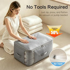 Comforter Storage Bag, Large Capacity Blanket Storage Bags 3-Layer Ultra Space - Image 3