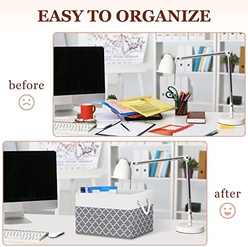 Fab totes Storage Bins 8-Pack, Foldable Storage Baskets - Image 6