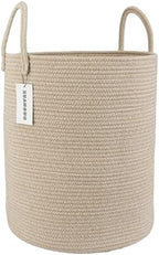 XUANGUO Cotton Rope Laundry Basket Hamper by XUANGUO