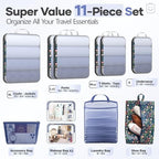 Veken 11 Set Compression Packing Cubes - Image 2