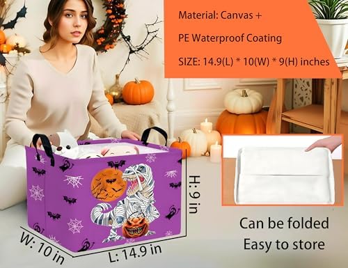 Large Halloween Themed Candy Gift Boo Basket - Image 2