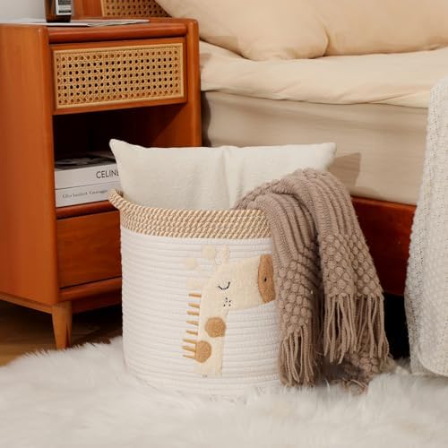 Toy Storage Baskets Woven Cotton Rope Storage Basket - Image 6