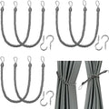 BEL AVENIR Curtain Tiebacks Ropes Tie-Backs, Handmade Holdbacks by BELAVENIR