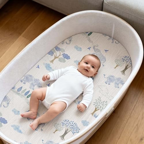 Gllquen Baby Muslin Bassinet Sheets 3pk, Soft Cotton Baby Sheet 33x17 - Image 2
