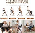 Babilous Baby High Chair, Foldable 4-in-1 Chair - Image 2