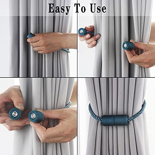 Magnetic Curtain Tiebacks Holdbacks Decorative Tie Backs - Image 4