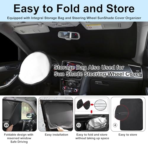 TINGLU 6PCS Window Shades for Nissan Altima 2019-2024 2025 Accessories Car Side - Image 5