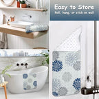 Non Slip Bathtub Mat, Extra Long Flower Bath Mat - Image 5