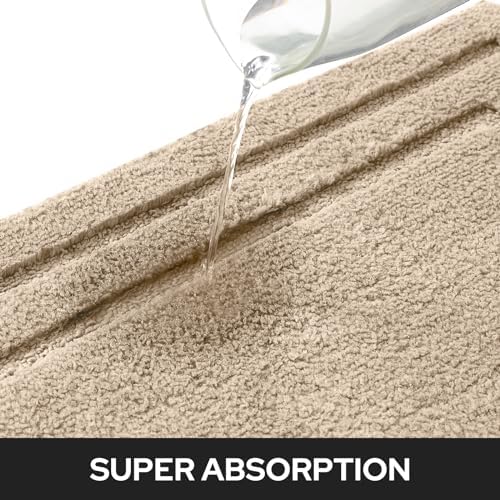 HOMEIDEAS Bathroom Rugs Sets 2 Piece, Super Soft and Absorbent Non Slip - Image 5