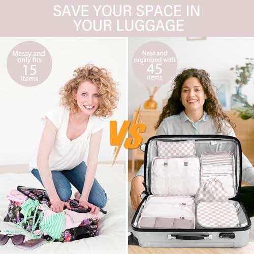 KPX 8 Set Packing Cubes for Travel, Luggage Packing Organizers Accessories - Image 5