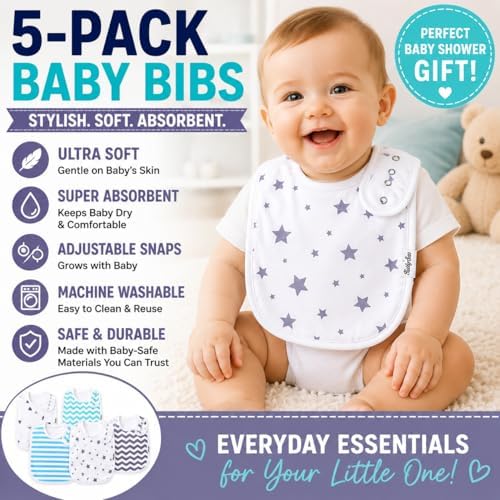KiddyStar Premium Organic Cotton Bibs - Image 2