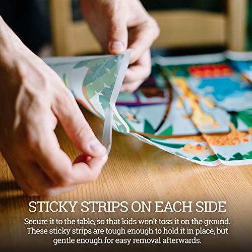 60 Pack Disposable Placemats for Baby, 3 Design Pack Baby Eating Mat, Toddler - Image 4