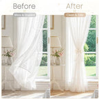 VIS'V Curtain Tiebacks, French Silky Bow Curtain Holdbacks - Image 6