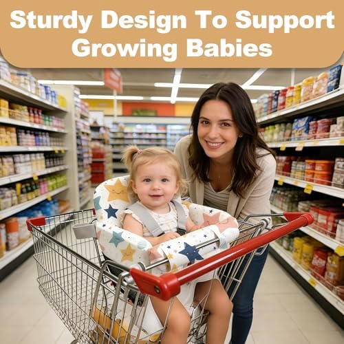 Grocery Shopping Cart Cover for Baby，Baby Comfort High Chair Cover - Image 5