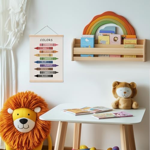 Cute Color Shape Poster Hanger Wall Decor, Toddler Learning Posters, - Image 2
