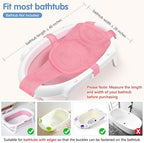 Colorlife Baby Bath Seat Support Net Infant Bathing Seat Support Mat, - Image 3