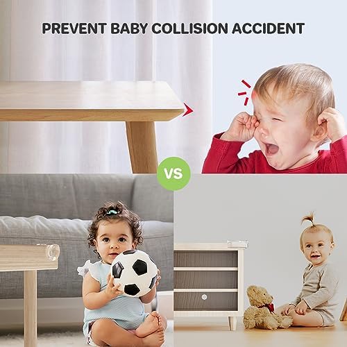 30 Pcs Clear Baby Corner Protectors, L-Shaped & Spherical Baby Proof Guards - Image 2